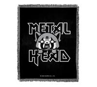 Northwest Woven Jacquard Throw Blanket, 46" x 60", Aggretsuko Metal Head