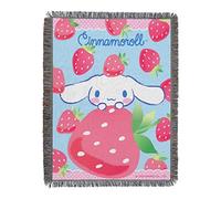 Northwest Woven Tapestry Throw Blanket, 48" x 60", Cinnamoroll Strawberry Surprise