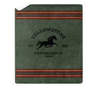 Northwest Yellowstone Silk Touch Sherpa Throw Blanket, 60" x 70", Ranch Blanket