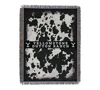 Northwest Yellowstone Woven Tapestry Throw Blanket, 48" x 60", Cowhide