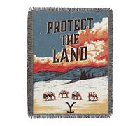 NORTHWEST Yellowstone Woven Tapestry Throw Blanket, 48" x 60", Protect