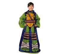 NORTHWEST Youth Comfy Throw Blanket with Sleeves Nickelodeon Teenage Mutant Ninja Turtles, Being Leo, Multi Color