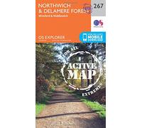 Explorer Active 267 Northwich & Delamere Forest Map With Digital Version, Orange One Size