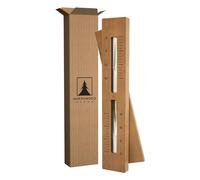 Northwood Sauna - Sauna Sand Timer - Handmade from Canadian Red Cedar Wood - Wall-Mounted Rotating 15-Minute Hourglass with White Sand