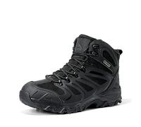 NORTIV 8 Men's Ankle High Waterproof Hiking Boots Backpacking Trekking Trails Shoes,Size 5.5,Army/Green/Black/Orange,160448_M,Size 14,All Black,160448_M