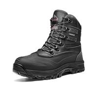 NORTIV 8 Men's Insulated Waterproof Construction Rubber Sole Winter Snow Ski Boots