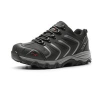 NORTIV 8 Men's Low Top Waterproof Hiking Shoes Trekking Trails Outdoor Work Shoes,Size 10,Black/Dark/Grey,160448_Low