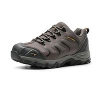 NORTIV 8 Men's Low Top Waterproof Hiking Shoes Trekking Trails Outdoor Work Shoes,Size 8,Brown/Black/Tan,160448_Low