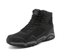NORTIV 8 Men's Mid Top Waterproof Hiking Boots | lightweight breathable for outdoor trail trekking mountaineering camping