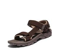 NORTIV 8 Men's Sandals Hiking Sports Lightweight Summer Water Arch Support River Open Toe Athletic Trail Outdoor Walking Sandals,Size 8.5,Brown,LANGDO-2