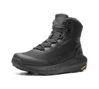 NORTIV 8 Men's Tactical Hiking Boot Lightweight Cushion Sole Boots for Work All Day Side Zipper Motorcycle Combat Military Boot Arch Support 8 Inches Terrascope,Size 11,Black,NMUMMT2503