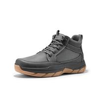 NORTIV 8 Men's Walking Boots Lightweight Breathable Durable Leather Upper Fashion Casual Chukka Ankle Boots Outdoors Hiking & Trekking Footwear,Size 9,Grey,SNHB2411M