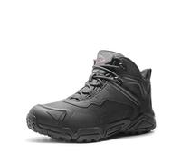 NORTIV 8 Men's Waterproof Hiking Boots Lightweight Mid Ankle Trekking Trails Outdoor Boots JS19001M,Size 8.5,Black,JS19001M