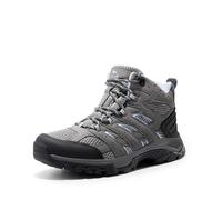 NORTIV 8 Women's Lightweight Hiking Boots,Dark Grey-Suede,6