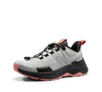 NORTIV 8 Women's Lightweight Walking Shoes Quick Laces Low Rise Hiking Shoes Outdoors Sneakers,Size 7.5,Grey Pink,SNHS239W