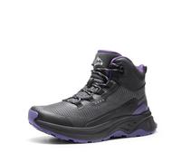 NORTIV 8 Women's Walking Hiking Boots, Size 6.5, Black/Purple, SNHB241W