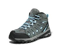 NORTIV 8 Women's Waterproof Hiking Boots Trekking,Size 6.5W,Grey/Blue