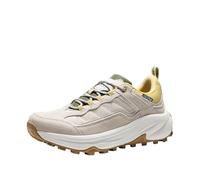NORTIV 8 Women's Waterproof Hiking Shoes with Arch Support Outdoors Leather Walking Trekking Camping Tennis Workout Cross Training Sneakers Wicklow,Size 6.5,Brown/White,NWUMHI2503