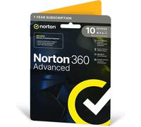 Norton 360 Advanced 1x 10 Device. 1 Year Retail Licence - 200GB Cloud