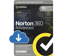 Norton 360 Advanced 10 Devices, 1 Year with 200GB Backup