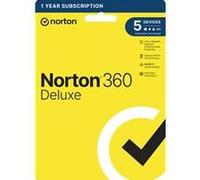 Norton 360 Deluxe 2022, Antivirus Software for 5 Devices, 1-year Subscription, Includes Secure VPN