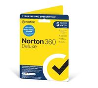 Norton 360 Deluxe 2024 + Utilities Ultimate Antivirus Software for 5 Devices and 1-Year Subscription with Automatic Renewal - Activation Code by Post