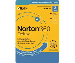 Norton 360 Deluxe, 25 GB Cloud-Backup 3 Devices / 1 Year