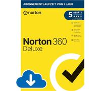 Norton 360 Deluxe | 5 Devices | 1 Year | PC/Mac/iOS/Android | Download Version