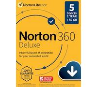 Norton 360 Deluxe + 50 GB Cloud Storage - (5 Devices, 15 Months) - NortonLifeLock Key GLOBAL