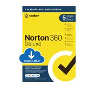 Norton 360 Deluxe - 50GB, 1 User, 5 Devices, 1-Year, Includes VPN & AntiScam, Auto Renews, Digital Key