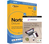 Symantec Norton 360 Deluxe 50 GB cloud backup 1 user 5 devices 12 annual license download Download