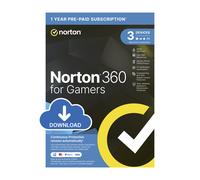 Norton 360 for Gamers - 50GB, 1 User, 3 Devices, 1-Year, Includes VPN & AntiScam, Enrollment Digital Key