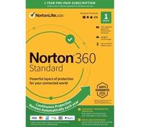 Norton 360 Standard 2026 with VPN | 1 Installation | Annual Licence | Windows, Mac, Android & iOS