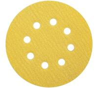 Norton 5 in. Gold Reserve Paper H&L Disc P120 Grit A296 AO
