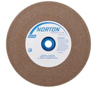 Norton Bench and Pedestal, Polished Wheels, Type 01 Straight, Aluminum Oxide, 1 Arbor, 6 Diameter, 1 Thick, Fine Grain (Pack of 1)