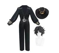 Norton Campbell Cosplay Costume Men Black Explorer Uniform Full Set Anime Clothes Game Character Role Play Outfits Anime Carnival Party Halloween Costume