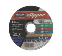 Norton Clipper Cutting Disc for Stone/Metal/UPVC/Tiles/Copper 115 x 1 x 22.23mm Black