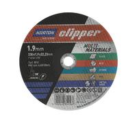 Norton Clipper Cutting Disc for Stone/Metal/UPVC/Tiles/Copper 230 x 1.9 x 22.23mm Black