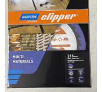 Norton Clipper Multi Material 216mm Cutting Discs 24T