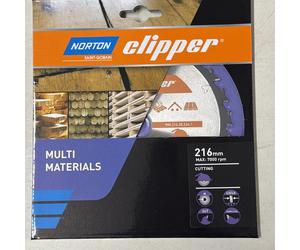 Norton Clipper Multi Material 216mm Cutting Discs 24T