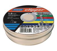 Norton Clipper Cutting Disc for Stone/Metal/UPVC/Tiles/Copper 115 x 1 x 22.23mm Black (Pack of 10)