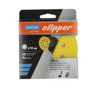 Norton Clipper P40 Sanding Disc 125mm (Pack of 10)