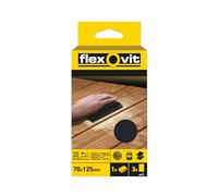 Flexovit Sanding Block FLV56830 – Hook & Loop Kit, 70 x 125 mm, 3 Sanding Sheets