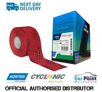 Norton Multi Air Cyclonic Red Ceramic Sanding Strips 12M Roll P180 - P240