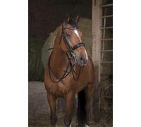 NORTON PRO leather double bridle reins 13mm black full blood