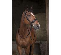 NORTON PRO leather snaffle reins 16mm black full blood