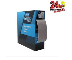 Norton Pro Rotolo Foam A275 115mm x 25m P240 Sanding Grit Pre Cut Abrasive Roll