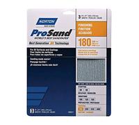 Norton ProSand 11 in. L x 9 in. W 180 Grit Aluminum Oxide Sandpaper 3 pk