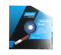 Norton R222 Cloth Handy Roll 25mm x 25000mm P60 Grit (Box of 1)