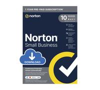Norton Small Business 2.0 - 250GB, 1 User, 10 Devices, 1-Year Enrollment Digital Key